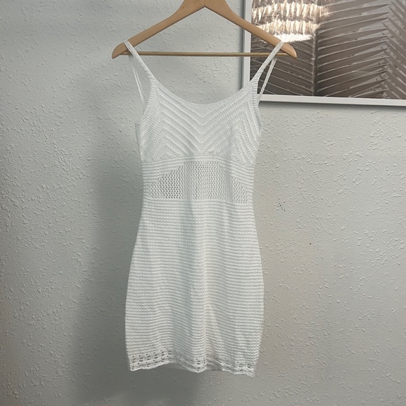 Lulus Dresses & Skirts - NWOT Lulu’s White Open Knit Dress